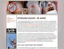 Tablet Screenshot of kiteboardleash.com